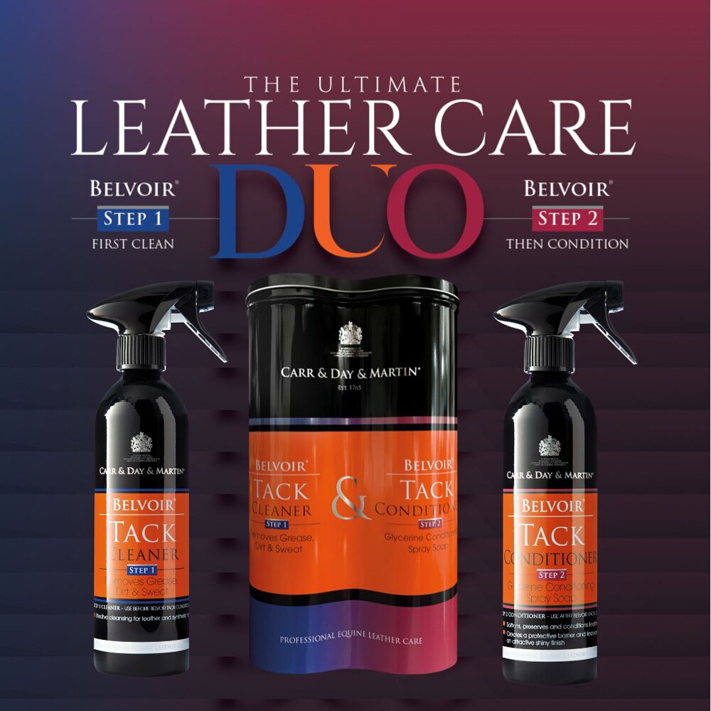 Läderkombi 2-pack Belvoir Tack Leather Duo 2 x 500ml Carr & Day & Martin